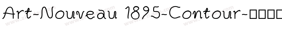 Art-Nouveau 1895-Contour字体转换
